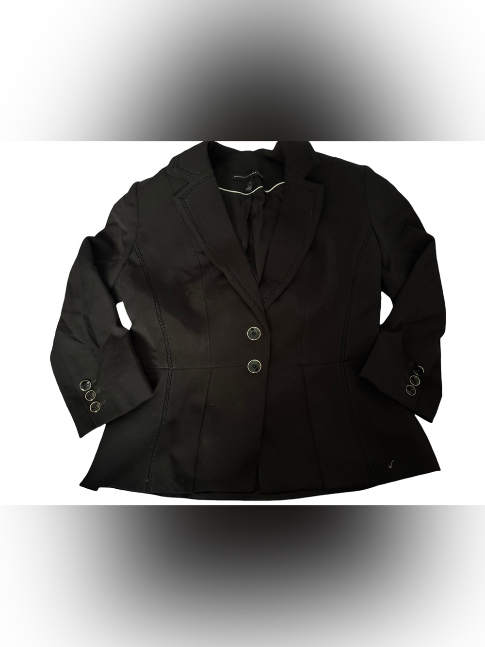 White House Black Market Black Tailored Women's Blazer